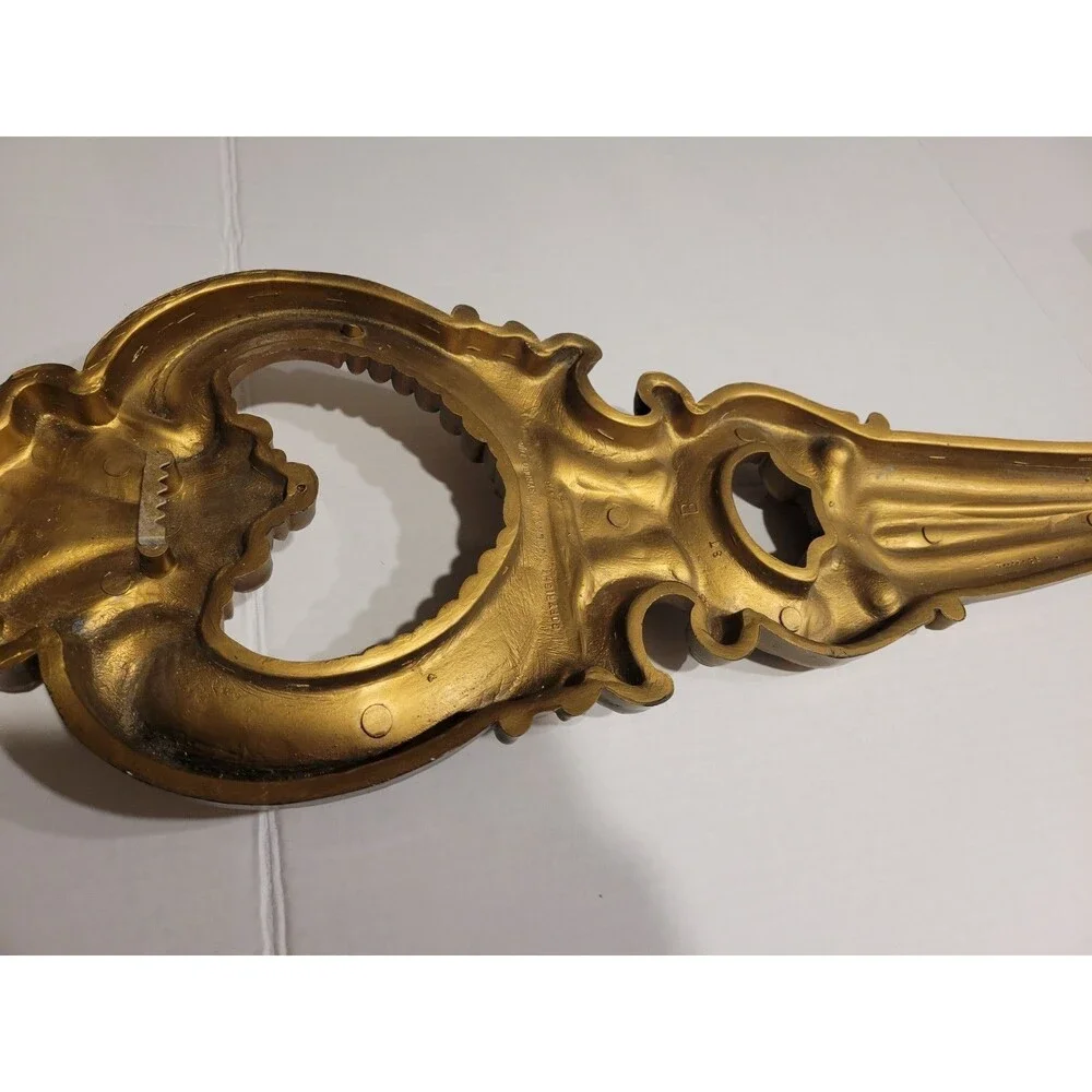 Syroco Rococo Ornate Gold Plastic Wall Frame 25x9, Oval 1-Photo
